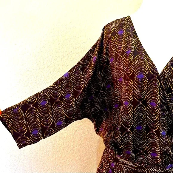 Thakoon Silk Peacock Print Dress size 6